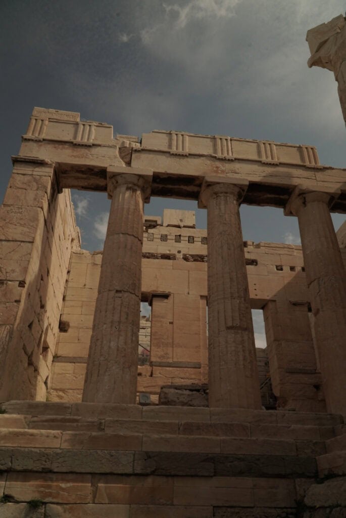 Ancient ruins on the Acropolis hill