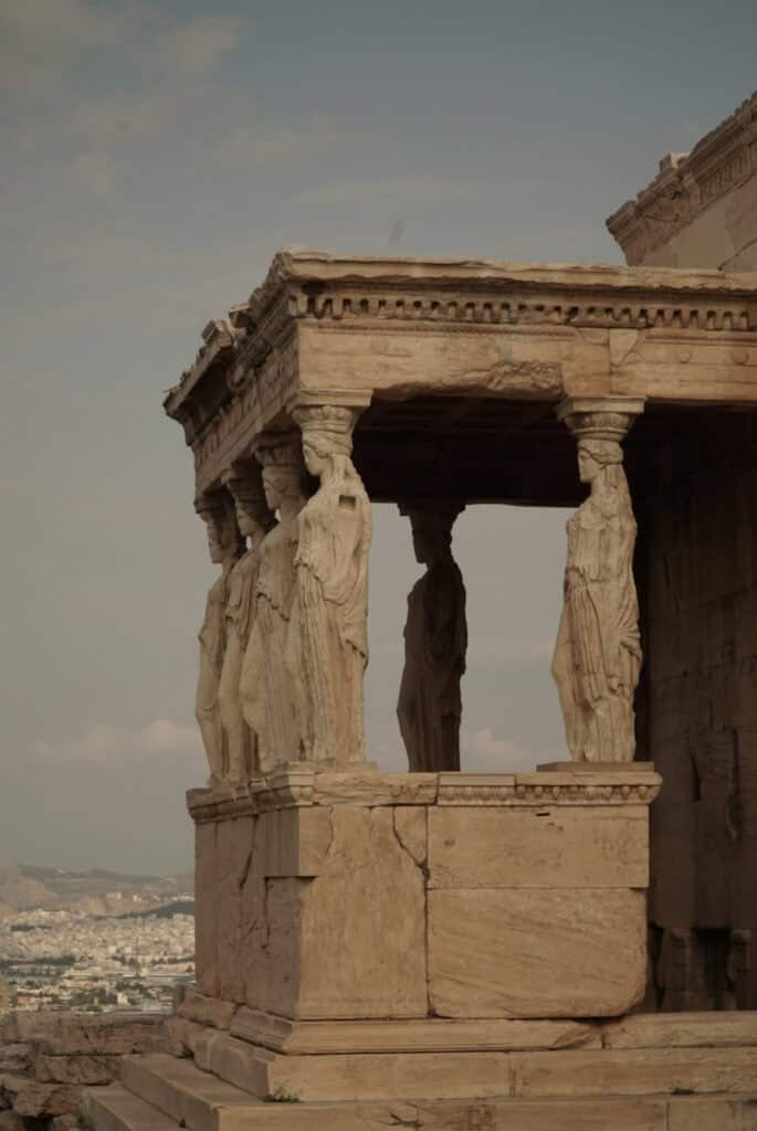 Caryatids of the Erechtheion at the Acropolis