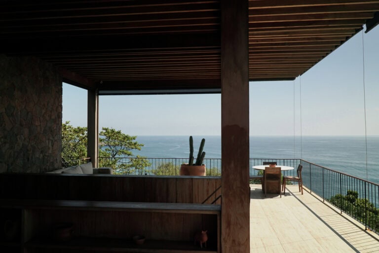 Open air lounge at La Valise Mazunte, Oaxaca