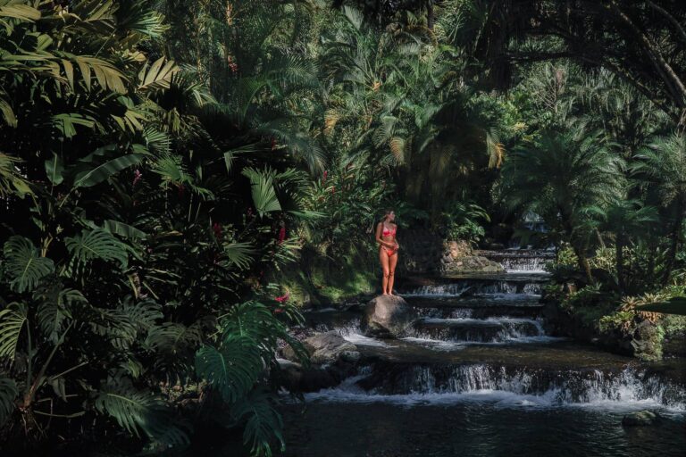 Tabacon Hot Springs day pass – volcano-heated thermal river in the Arenal rainforest